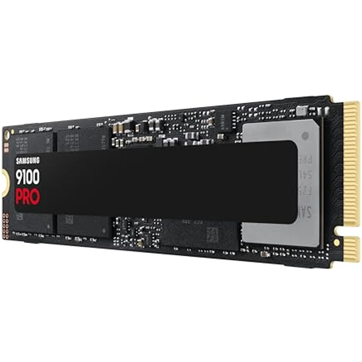 Samsung 9100 PRO NVMe M.2 SSD, 4 TB, PCIe 5.0, 14.800 MB/s Lesen, 13.400 MB/s Schreiben, Interne SSD für Gaming, Videobearbeitung und AI, Schwarz – Bild 2