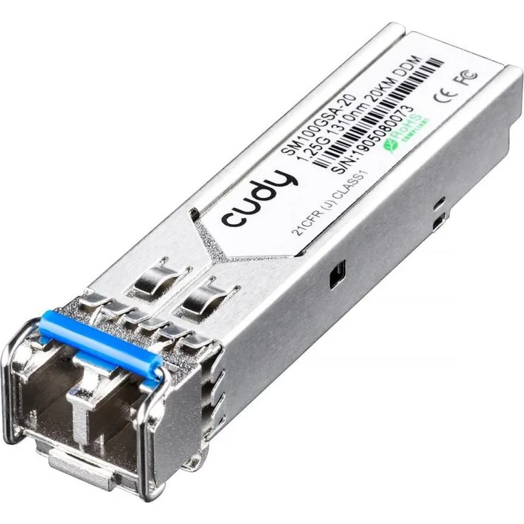 Cudy SM100GSA-20, Netzwerk-Transceiver-Modul SFP, 1310 nm, 1,25 Gbps, 20 km Reichweite, kompakt und leicht