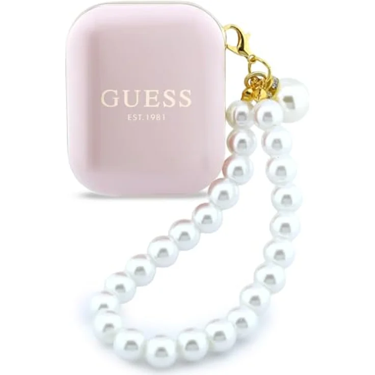 CG MOBILE Guess Perlenarmband TWS-Kopfhörer, Bluetooth mit 10 m Reichweite, Rosa, bis zu 4,5 Stunden Wiedergabezeit – Bild 2