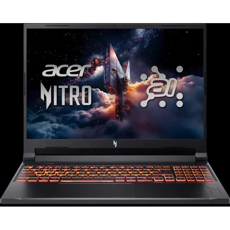 Acer Nitro V 16 AI, 16" Notebook mit AMD Ryzen 5 240, 16 GB RAM, 1 TB SSD, GeForce RTX 5050, Schwarz