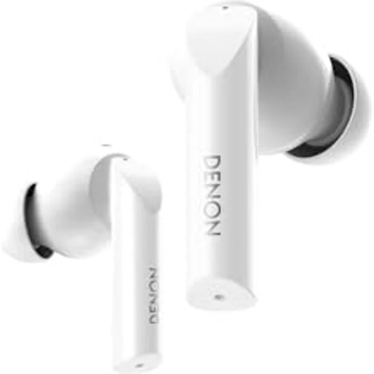 Denon AH-C840NCW, True Wireless Bluetooth In-Ear-Kopfhörer mit hybridem ANC, wasserresistent und kristallklarer Anrufqualität – Weiß – Bild 1