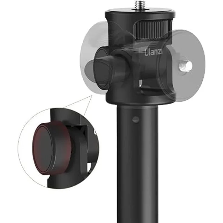 Ulanzi MT 79 2M Aluminium LED Licht Stativ, 204 cm höhenverstellbar mit 180-Grad-Kopf – Bild 6