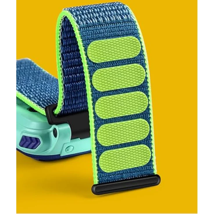 GIOPUEY Armband für imoo Watch Phone Z7/Z6/Z1, geflochtenes Nylonarmband unisex, elastisch und atmungsaktiv - Light Rainbow – Bild 5