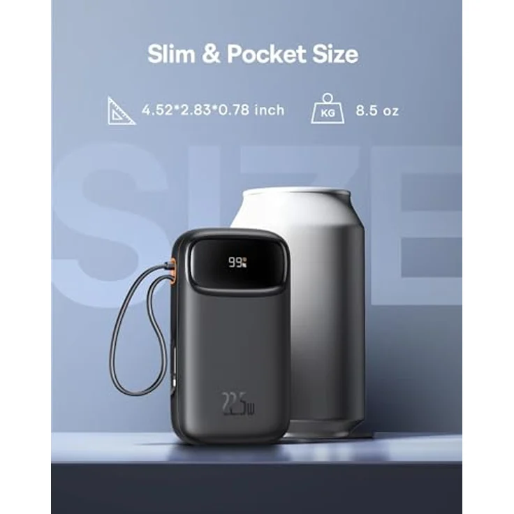 Baseus Qpow 2, 10.000mAh Powerbank mit 22.5W Quick Charge, für drei Geräte gleichzeitig – Bild 2