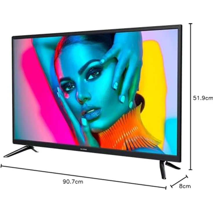 Kiano Slim TV 40, 40 Zoll Full HD LED Fernseher mit Dolby Digital Plus, DVB-T2/S2, PVR USB Aufnahme, 3x HDMI, CI+, Hotelmodus, Schwarz – Bild 10