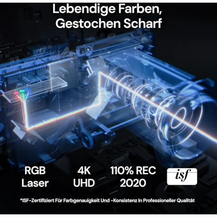 Valerion StreamMaster Plus2 4K Laser Beamer, 4 ms Low-Latency-Gaming, 10000:1 Kontrast, HDR10+, Dolby Vision & Atmos, Google Smart Home kompatibel – Bild 4