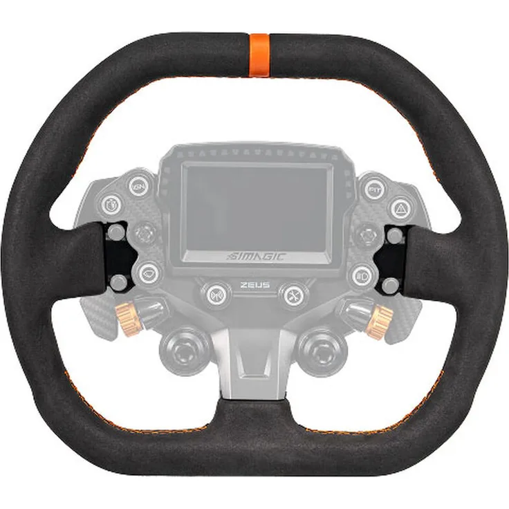 Simagic ZS-310CS Alcantara Lenkrad, 310 mm GT Design, leichter Aluminium-Rahmen, kompatibel mit Zeus Sport