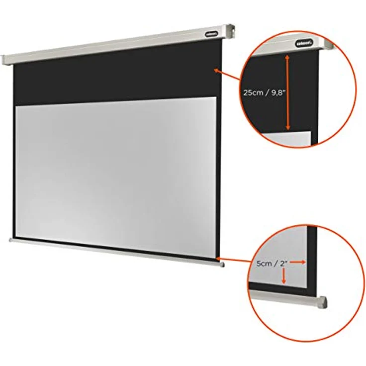 celexon motorisierte Beamer-Leinwand Wand-oder Deckenmontage Motor Professional - 240 x 135 cm - 16:9 - Gain 1,2 – Bild 4