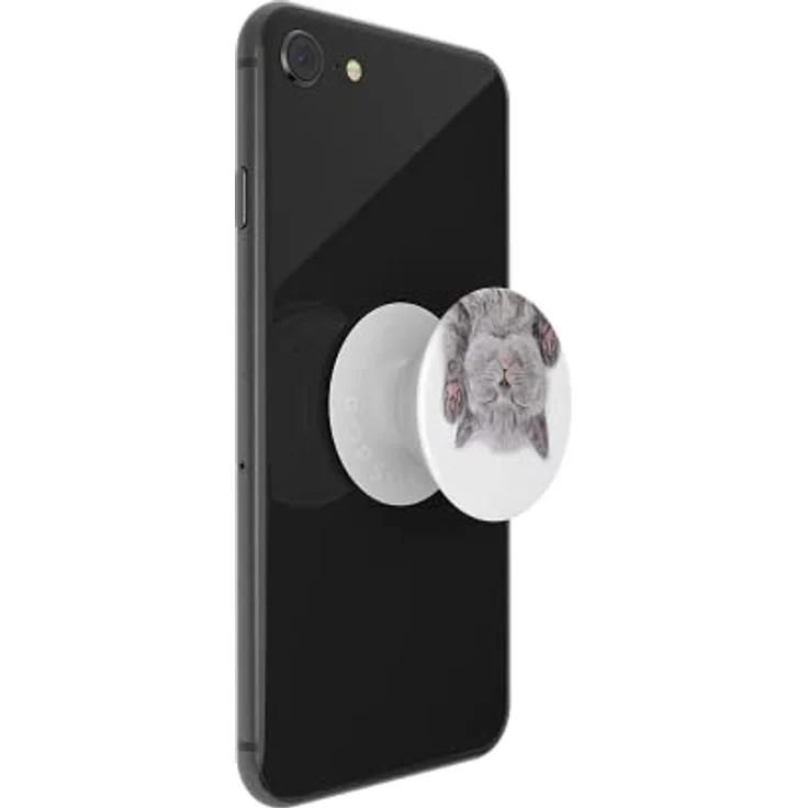PopSockets PopGrip - Ausziehbarer Sockel und Griff für Smartphones und Tablets mit einem Austauschbarem Top - Cat Nap – Bild 5