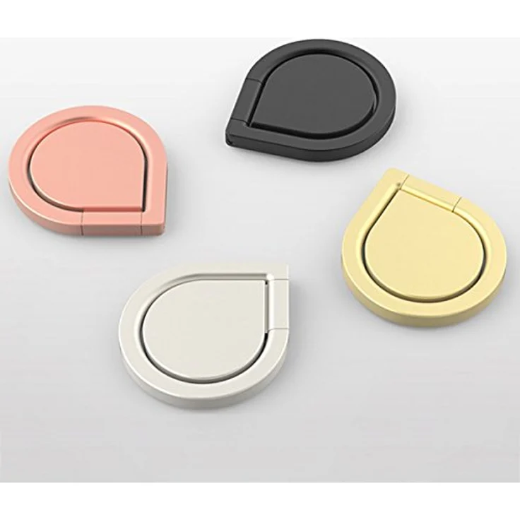 PREMYO Handy Fingerhalter mit 360° Drehfunktion in Roségold. Handy Ring für eine komfortable Einhandbedienung. Handy Halterung Finger für alle iPhone und Samsung Modelle – Bild 9