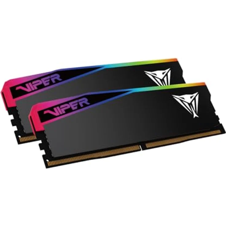 Patriot Viper Gaming RGB Elite 5 Ultra DDR5-6400 RAM, 32 GB (2x 16GB), CL 32, AMD EXPO, Intel XMP 3.0, schwarz – Bild 4