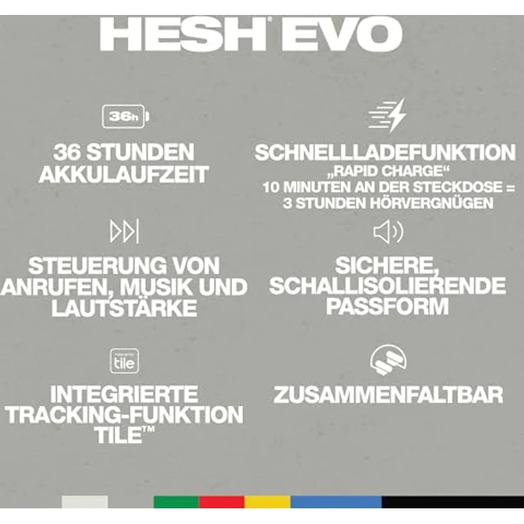 Skullcandy Hesh Evo – Bone, Kopfhörer mit hochwertigen Abmessungen und langlebiger Qualität – Bild 2