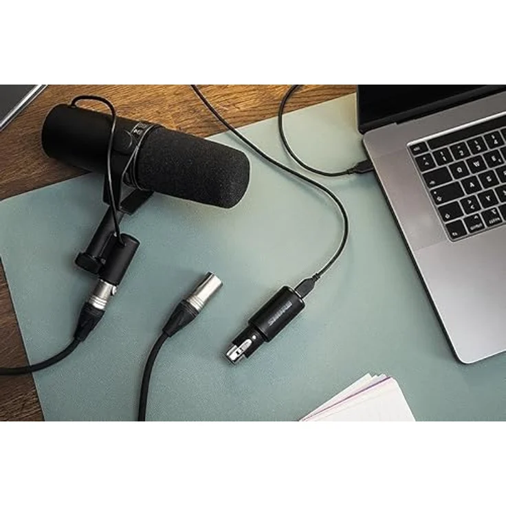 Shure MVX2U, XLR-auf-USB-Digitalinterface mit 60dB Vorverstärker, Zero-Latency Monitoring, 48V Phantomspeisung, Kopfhörerbuchse, USB-C Kabel – Bild 2