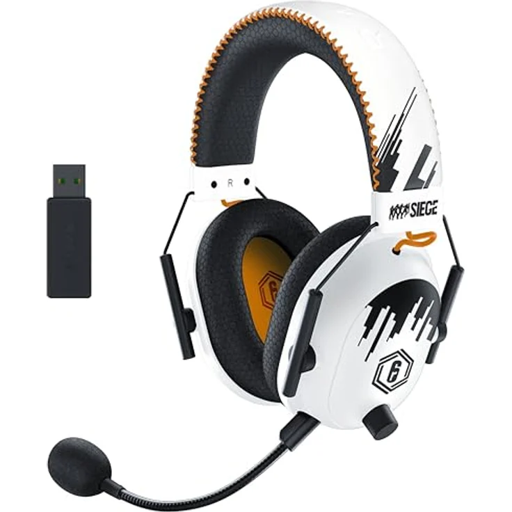 Razer BlackShark V2 PRO Special Edition Headset ohrumschließend 2,4 GHz kabellos, kabelgebunden 3,5 mm Stecker Geräuschisolierung Six Siege – Bild 2