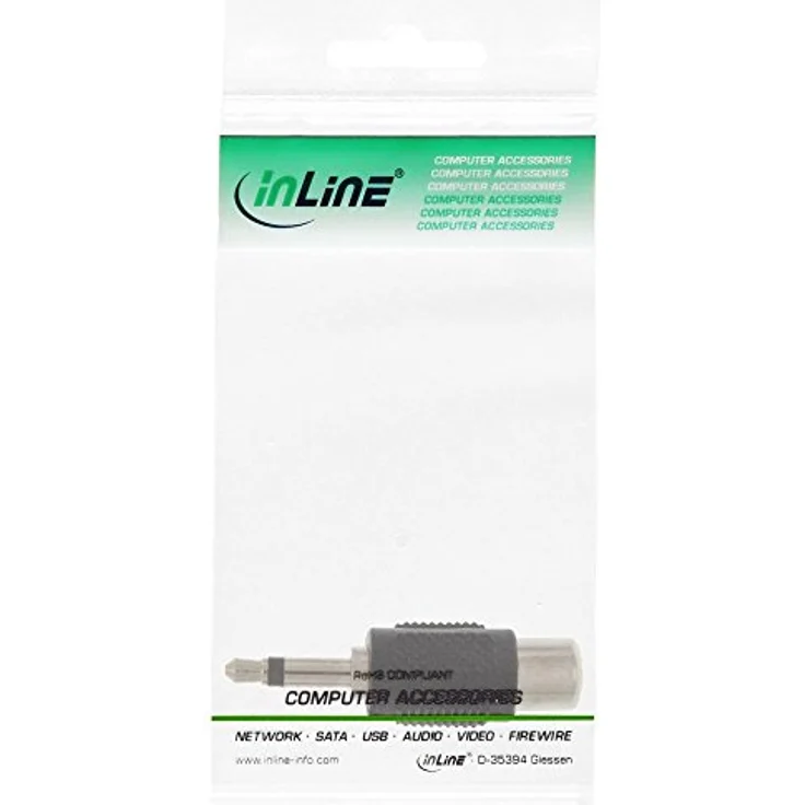 InLine 99326 Audio Adapter, 3,5mm Klinke Stecker an 1x Cinch Buchse, Mono – Bild 4