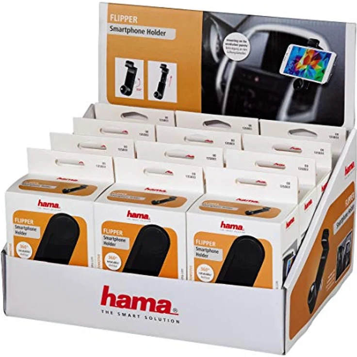 Hama 00135803 – Halterung (Mobiltelefon-Smartphone, passiv, Head, 360 °, 4,8 cm, 9 cm) schwarz – Bild 6