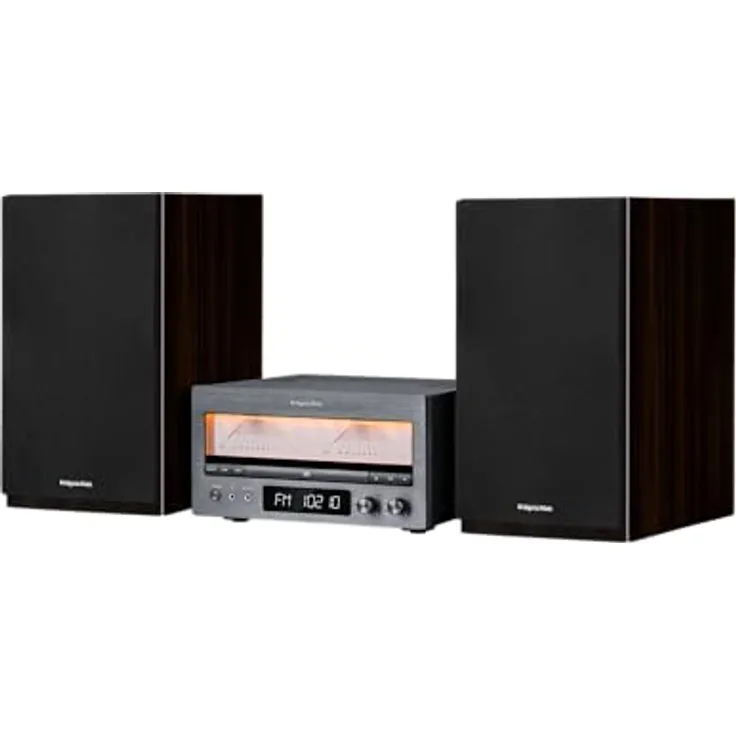 Krüger&Matz KM1995, Stereo Hi-Fi Anlage mit Bluetooth, DAB+ Digitalradio und Transistorverstärker der Klasse A, Schwarz