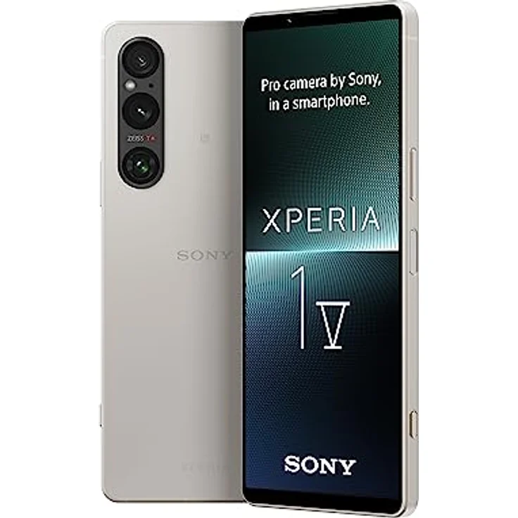 Sony Xperia 1 V Platinsilber ohne Simlock, ohne Branding – Bild 1