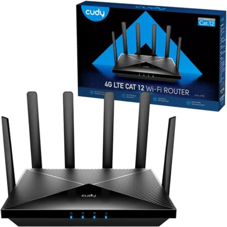 Cudy 4G LTE Cat 12 WLAN Router, Dual SIM 4G Cellular Router, AC1200 Dual Band WLAN, Gigabit Ports, OpenVPN, WireGuard - Preisvergleich
