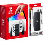 Nintendo Switch OLED-Modell, 7-Zoll-Bildschirm mit Schutzfolie & Tasche