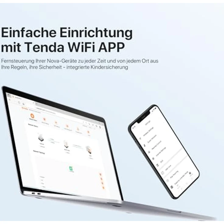 Tenda MX3 Mesh Wi-Fi 6 System, 3er Pack Dual-Band Router mit bis zu 1501 Mbit/s, Weiss – Bild 7