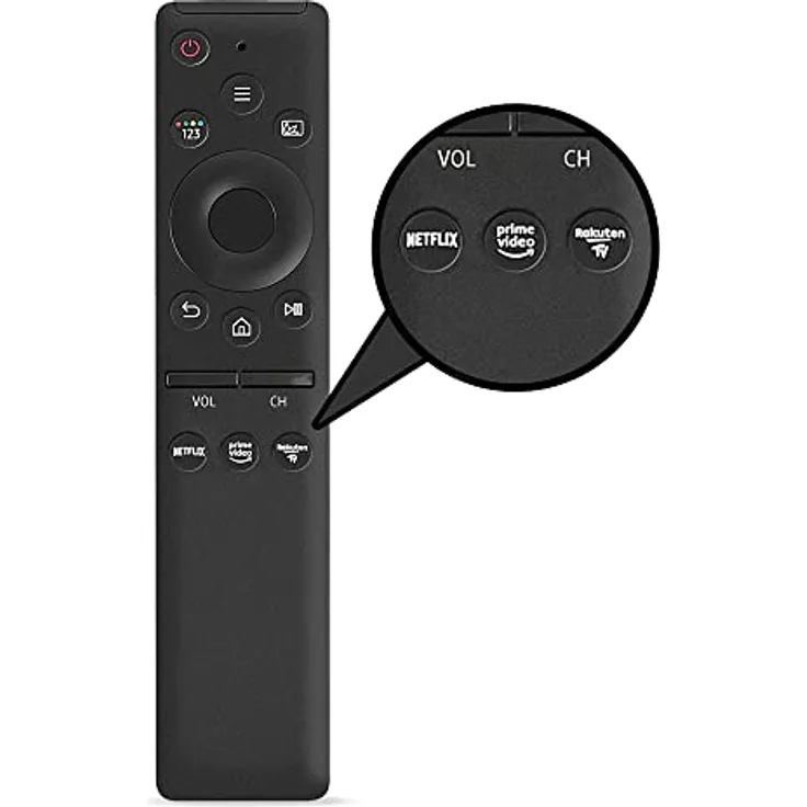 Leyf Ersatz Fernbedienung für Smart LED QLED UHD TV, Kompatibel mit Samsung BN59- AA59-, Netflix Prime Video Rakuten TV, Universal