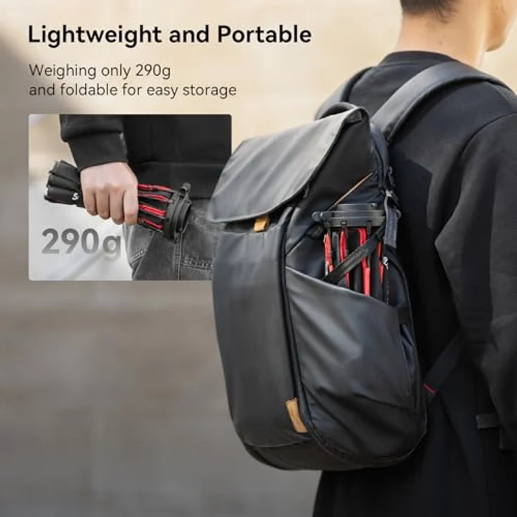SMALLRIG Mini Softbox 29 cm, Schnellverschluss Parabol Softbox für RC 60B COB LED-Videoleuchte, inkl. Wabenraster und Tragetasche – Bild 4