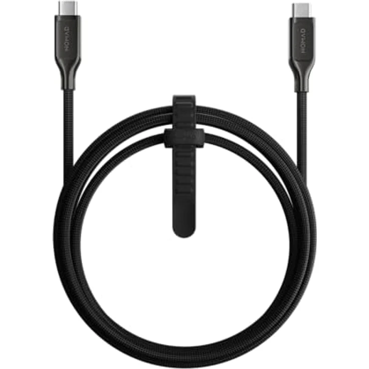 Nomad USB-C zu USB-C Kabel, 1.5m/240W, mit Polyamid® Verstärkung und Elektroplatierten Metallanschlüssen, für schnelles Laden von iPhone, iPad, MacBook, unterstützt USB-C PD – Bild 1