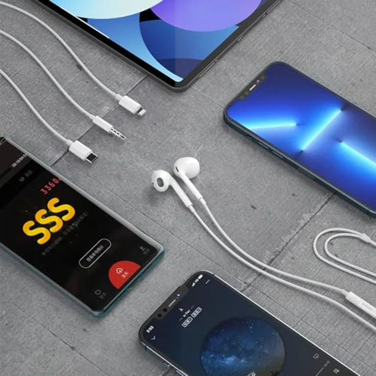 Dudao X14PROL-W1 In-Ear-Kopfhörer mit iPhone Anschluss weiß, elegantes Design und klarer Klang – Bild 6
