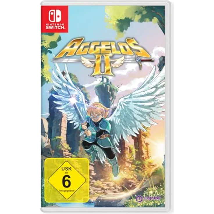 PQube Aggelos 2 - Nintendo Switch Spiel, parallele Welten, duales Kampfsystem, 13 Bosse, clevere Rätsel