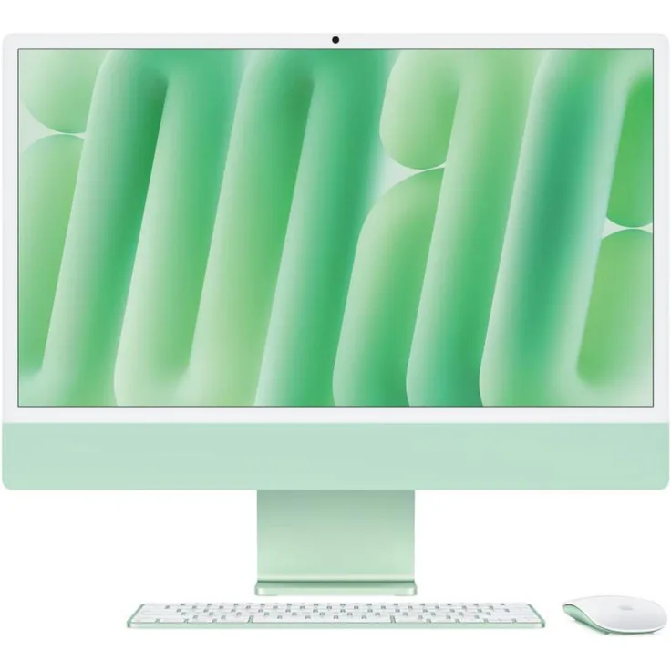 Apple iMac 24 Zoll (2024), M4-Chip, 16 GB RAM, 1 TB SSD, Grün, All-in-One-PC mit 4480 x 2520 Auflösung