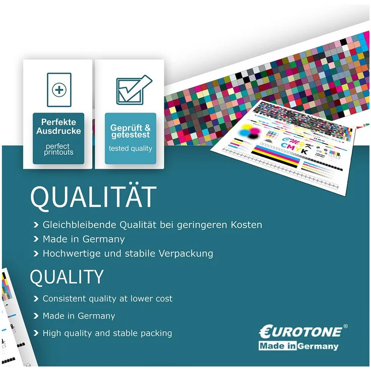 Eurotone Tonerkartusche TK8525, TK8525Y, Gelb, für Kyocera Drucker, 1er-Pack, hohe Druckleistung bis zu 20.000 Seiten