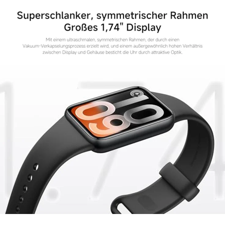 XIAOMI Smart Band 10 Pro, Fitnesstracker für Handgelenke von 135-205 mm, Midnight Black – Bild 3
