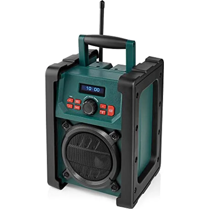 Nedis DAB+ Radio | Tisch Ausführumg | Bluetooth | 15 W | IP65 | Tragegriff | Grün/Schwarz – Bild 3