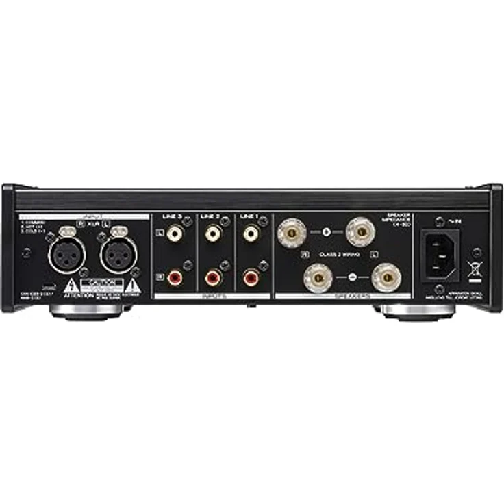 Teac AX-505-B Stereo Vollverstärker (115 Watt je Kanal, Stromsparfunktion, Kopfhörerverstärkerschaltung, Cinch-Eingang) Schwarz – Bild 5