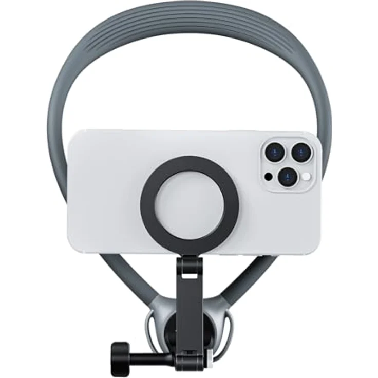 TELESIN Hals-Halterungs-Kombi-Set, magnetische Handyhalterung für iPhone & Android, 2-in-1 Brustgurt, freihändiger POV-Video-Handy-Ständer mit starke magnetische Adsorption und Rotationsfunktion – Bild 2