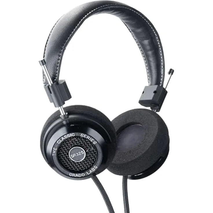 GRADO Classic Series SR325, On-Ear Kopfhörer mit offenem Design, aluminiumfarben, detaillierter Sound für Heimhören