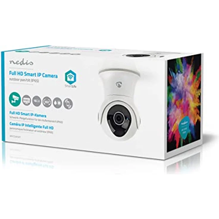 Nedis - WLAN Smart IP-Kamera - Schwenk-/Neigefunktion - Full HD 1080P - Außenanwendung - Wasserdicht - Zweiwege-Kommunikation - Nachtsichtfunktion und Bewegungssensor – Bild 5