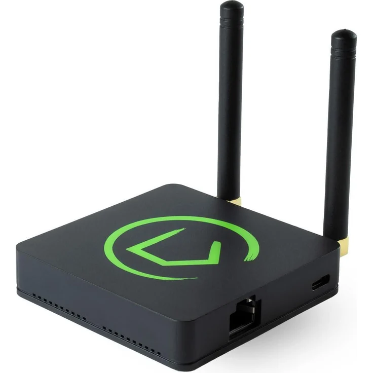 Habitat Hubitat C-8 Pro, Smart Home Hub mit Z-Wave 800, Zigbee 3.0, Matter, USB-C Power Adapter und Ethernet Kabel