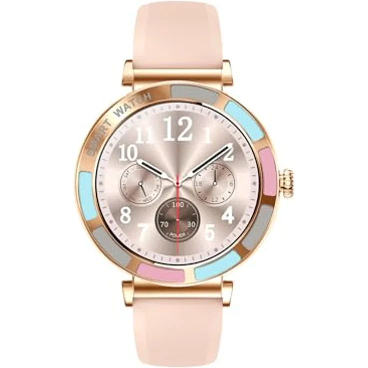 Trevi T-FIT 245 L, Smartwatch mit kabelloser Anruffunktion, 1,27 Zoll Full-Touch-Display, Schlafüberwachung, Herzfrequenz-Tracking, IP67 wasserdicht, Rosa – Bild 2