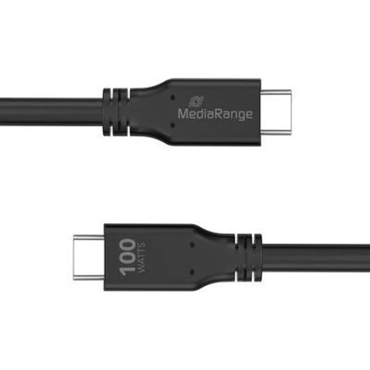 MediaRange Lade- & Datenkabel USB-C E-Mark-Chip, 10 Gbit/s, 3m, schwarz