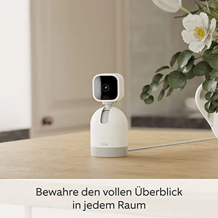 Blink Mini Pan-Tilt Camera | Bewegliche Plug-in-Überwachungskamera für den Innenbereich, Zwei-Wege-Audio, HD-Video, Bewegungserfassung, Funktioniert mit Alexa (weiß) – Bild 2