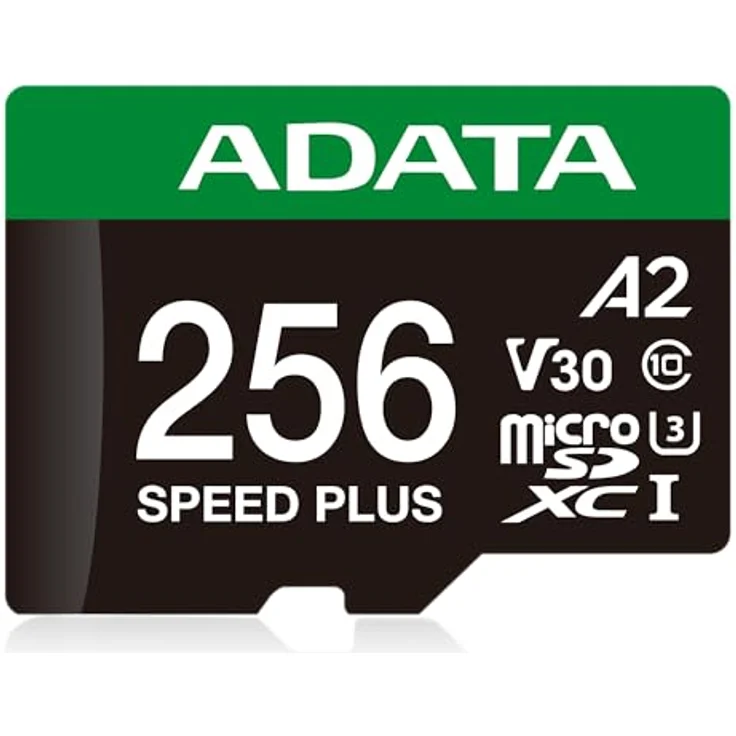 ADATA Speed Plus microSDXC 256 GB, UHS-I U3, Class 10, V30, A2, ideal für Drohnen und Action-Kameras – Bild 1