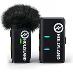 Hollyland Lark M1 Wireless Lavalier Mikrofon aktive Geräuschunterdrückung 200m Reichweite, 8H Akkulaufzeit, Ultra-Mini tragbares, kabellos Ansteckmikrofon für DSLR Kamera iPhone Android PC (Solo)