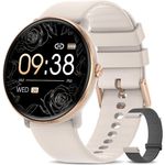 JUNG DekeFit Smartwatch Damen Fitnessuhr, 1,39 Zoll, 100+ Trainingsmodi, Wasserdicht, Fitnessuhr, Schwarz