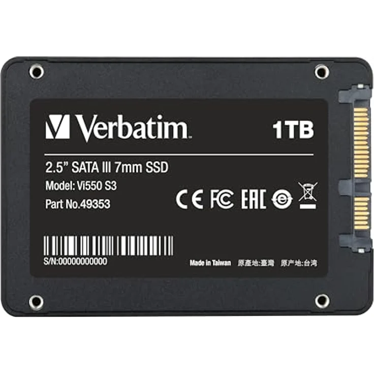 Verbatim Vi550 S3 - Solid-State-Disk - 1 TB - intern - 2.5 Zoll (6.4 cm) - SATA 6Gb/s (49353) – Bild 3