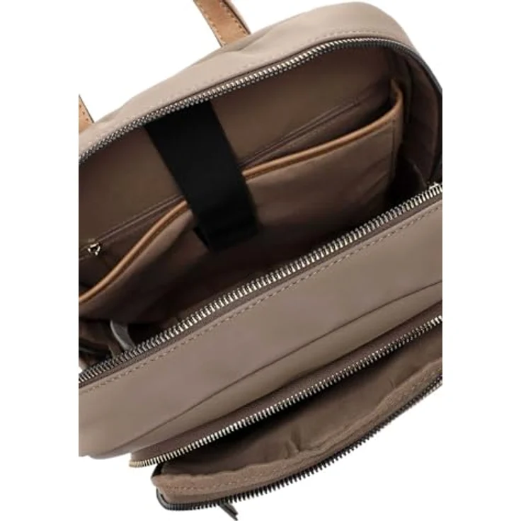 Tamaris TAS Gertraud Cityrucksack, geräumiger Laptoprucksack mit gepolstertem Fach, taupe – Bild 4
