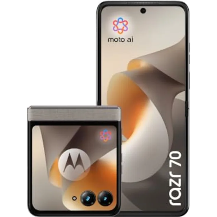 MOTOROLA razr 70, Smartphone mit 256 GB Speicher, Hematite, Dual SIM