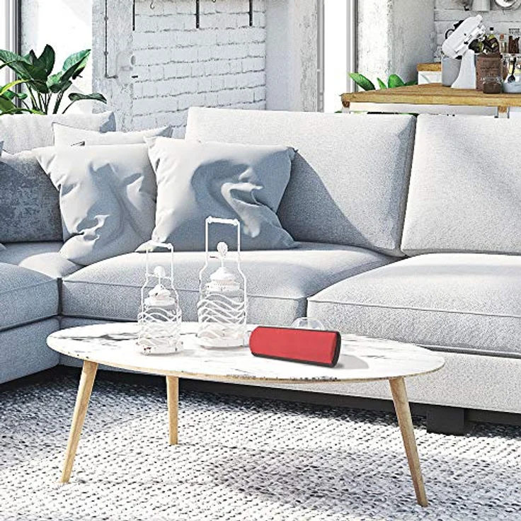 Toshiba Tragbarer Stofflautsprecher, Blau - Bluetooth-Lautsprecher mit IP67-Standard, 15 Stunden Akkulaufzeit – Bild 5