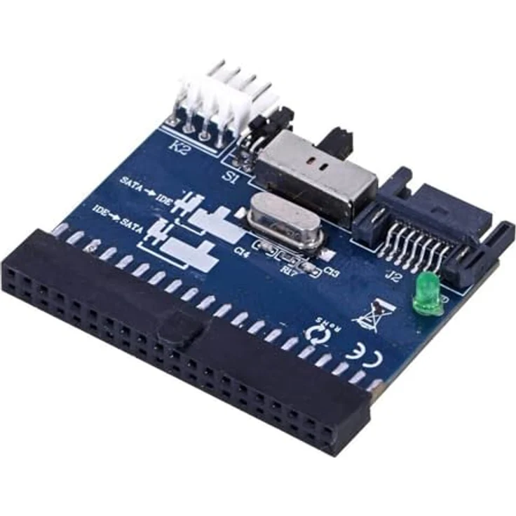 Gembird Bi-Directional SATA-IDE Converter Eingebaut SATA Schnittstellenkarte-Adapter - Schnittstellenkarten-Adapter (IDE, SATA, JM20330) – Bild 4